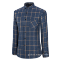 Stand-up Collar Shirts Men's flannel long sleeve shirt for men Factory